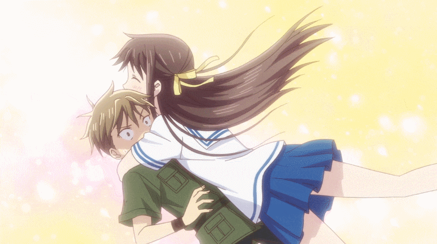 anime hug 1