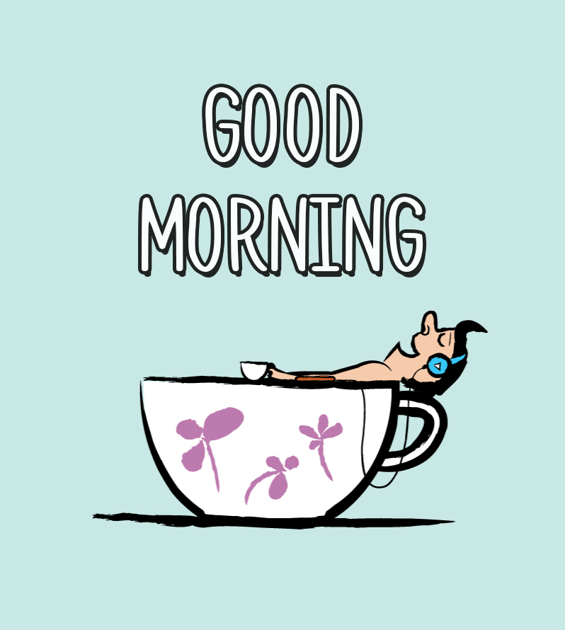 Cartoon Good Morning Funny Gif Animation Download picflamingo
