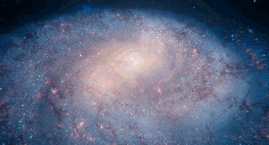 GIFs bonitos do espaço e do universo. 100 imagens animadas