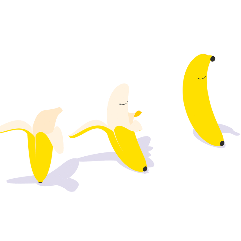 100 гифок бананов.