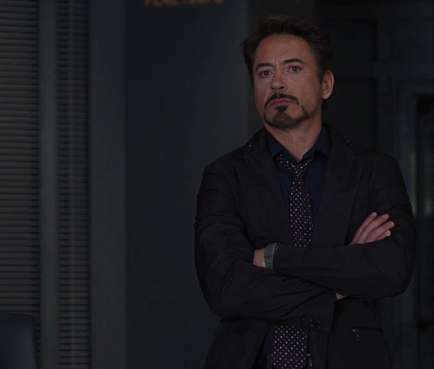 Robert Downey Jr., he’s an iron man rolls his eyes. 