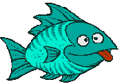 Small animated images of fish on a transparent background.