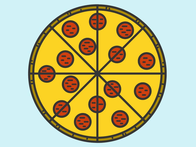 Пицца на анимированных GIF изображениях.