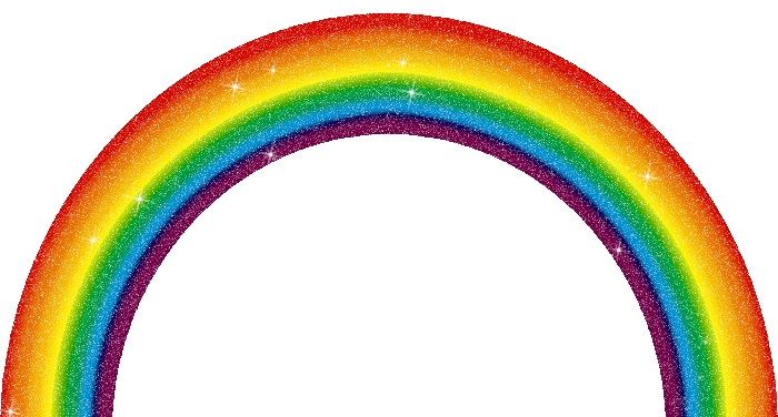 Le GIF con arcobaleno. 120 immagini animate gratuite