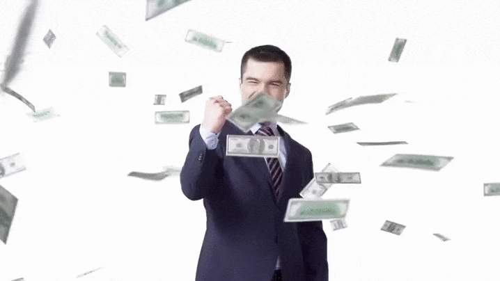 Pluie d'argent GIFs - 50 images animées de l'argent qui tombe