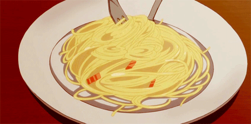 Spaghetti on animated GIFs.