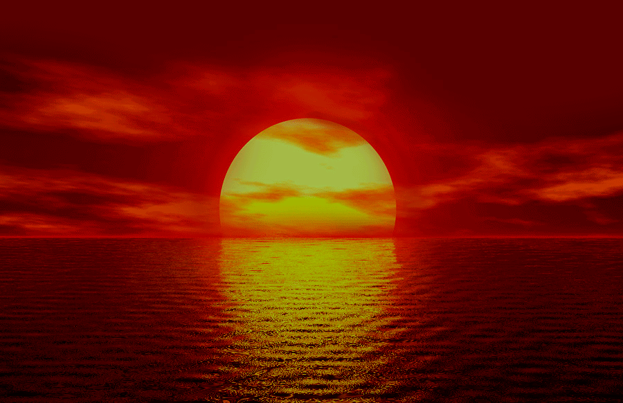 GIFs de sol - Amaneceres, atardeceres, disparos desde el espacio