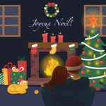Joyeux Noël GIFs - Belles cartes de voeux animées