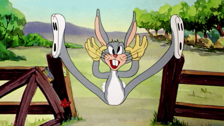 Bugs Bunny sulle GIF.