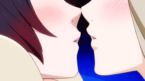 GIF аниме поцелуи начинаются здесь! 