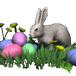 Velikonoční zajíček GIFy - 70 animovaných obrazů zajíců na Velikonoce