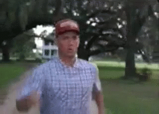 Funny Running GIFs. Rushing home, from work, to friends. 80 pcs