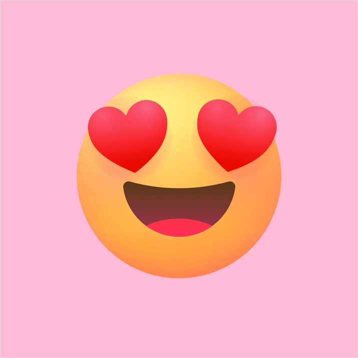 Les yeux du coeur GIFs. 70 emojis d'amour animés