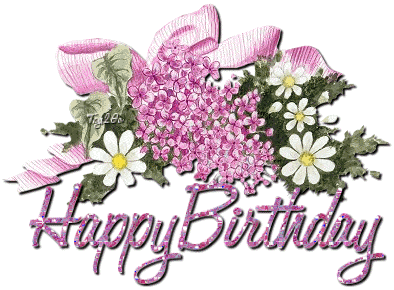 Image result for happy birthday flower gif"
