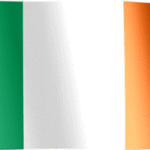 GIFs de la bandera irlandesa - 30 banderas ondeando gratis