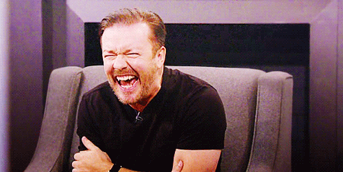 GIF images of laughing people.