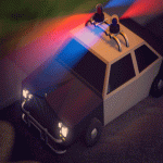 Carros de polícia em GIFs - 90 imagens animadas de veículos policiais